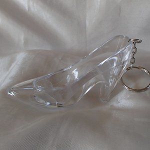 COPY - Cinderella Inspired Glass Slipper Keychain Altered Acrylic Shoe New Hand…